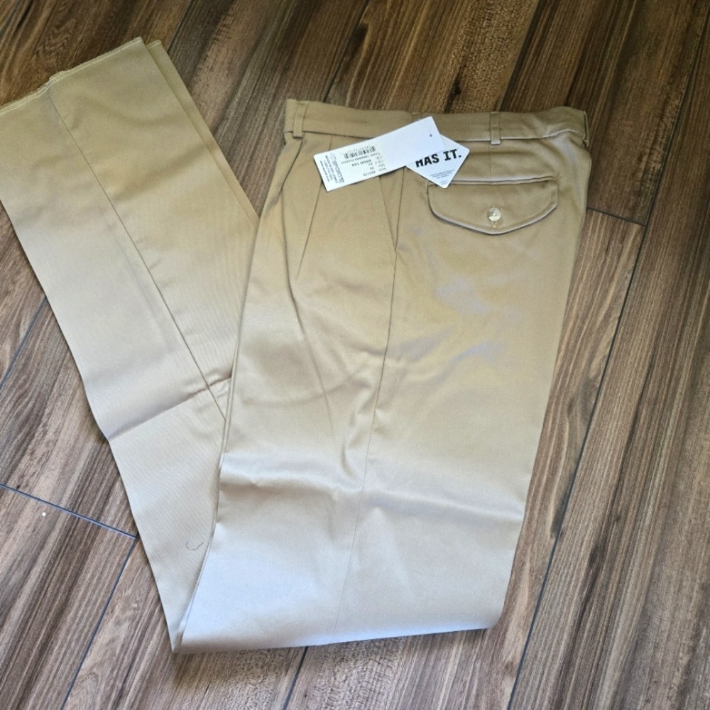 Sportif USA Trinidad Pleated Khaki Tan Mens Trousers Pants 484170 Size 30 NEW‎